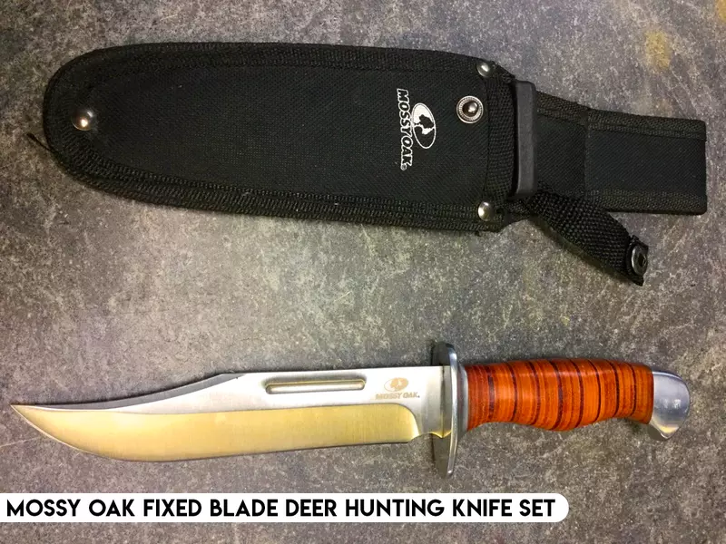 MOSSY OAK Fixed Blade Deer Hunting Knife Set