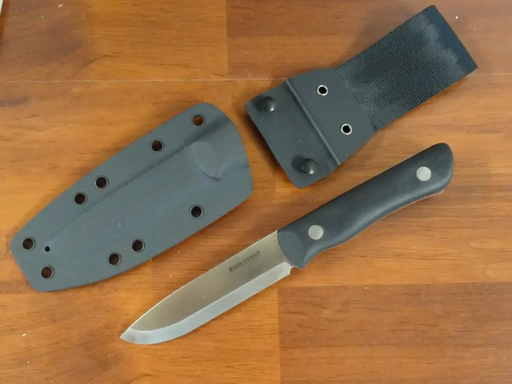Real Steel Bushcraft Knife With Kydex Sheath Best Horizontal Carry Fixed Blade Knives