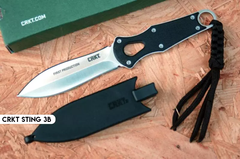 CRKT Sting 3B is a great little fixed blade that’s easy to carry and use. It's not as big or bulky as the Defender, but it has the same great feel and feel.