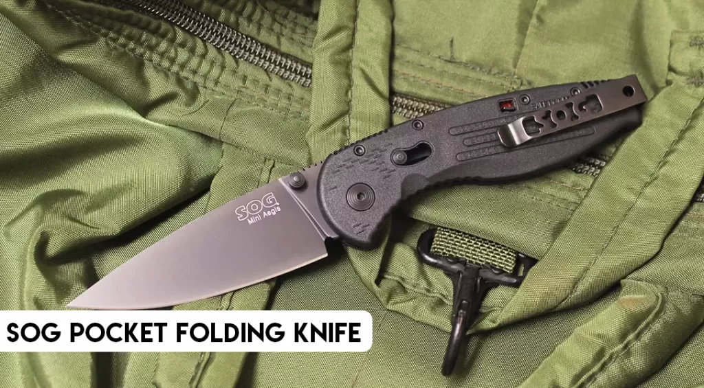 SOG's pocket folding knife is a good size for a pocket knife, and has a nice design.