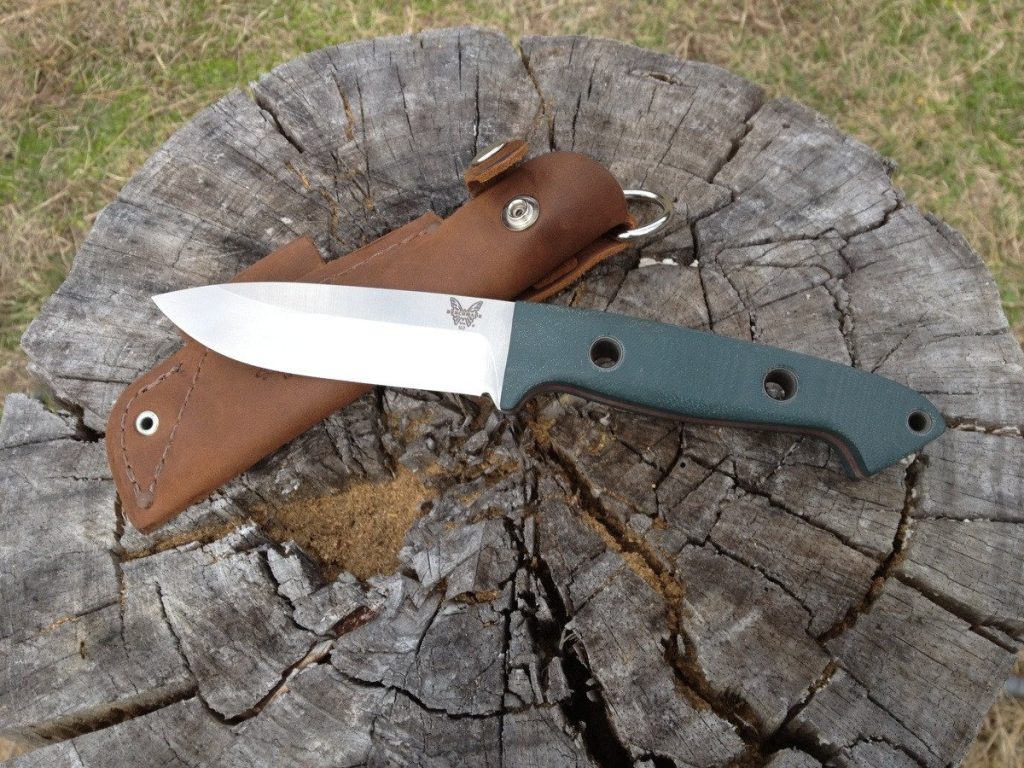 Benchmade Bushcrafter 162 - a high-quality, versatile camping and survival knife.