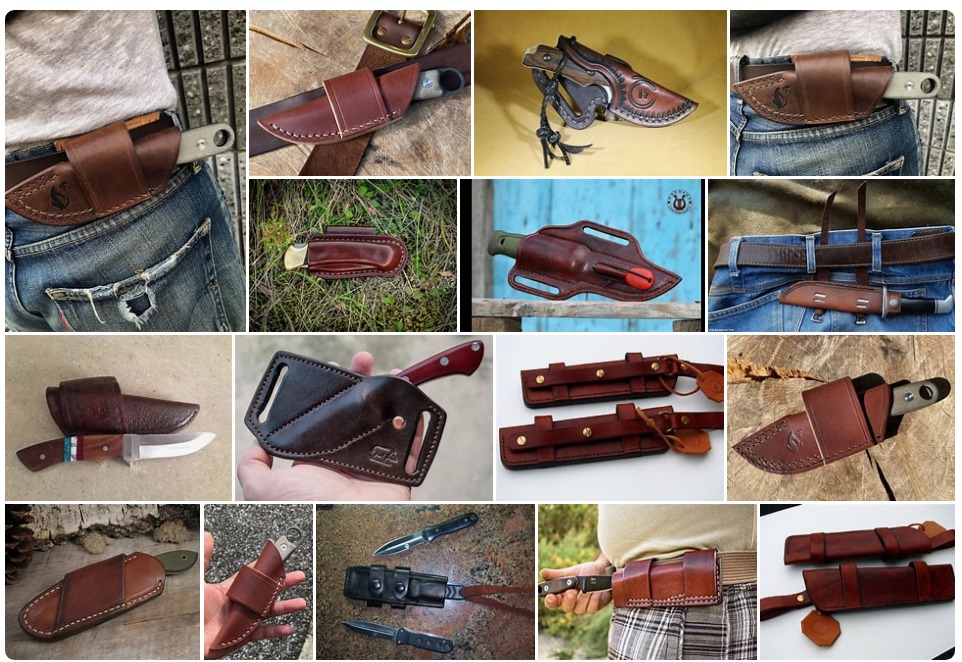 Best Horizontal Carry Knives & Sheath Review 1 There are a variety of of horizontal carry options available depending on the type of sheath a knife ships with. There are six variations shown in this image.